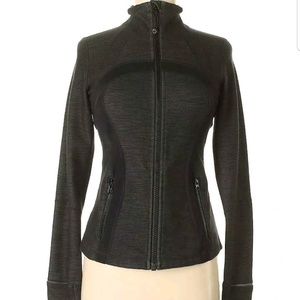 Lululemon Define Jacket  Black Slub Denim sz 6